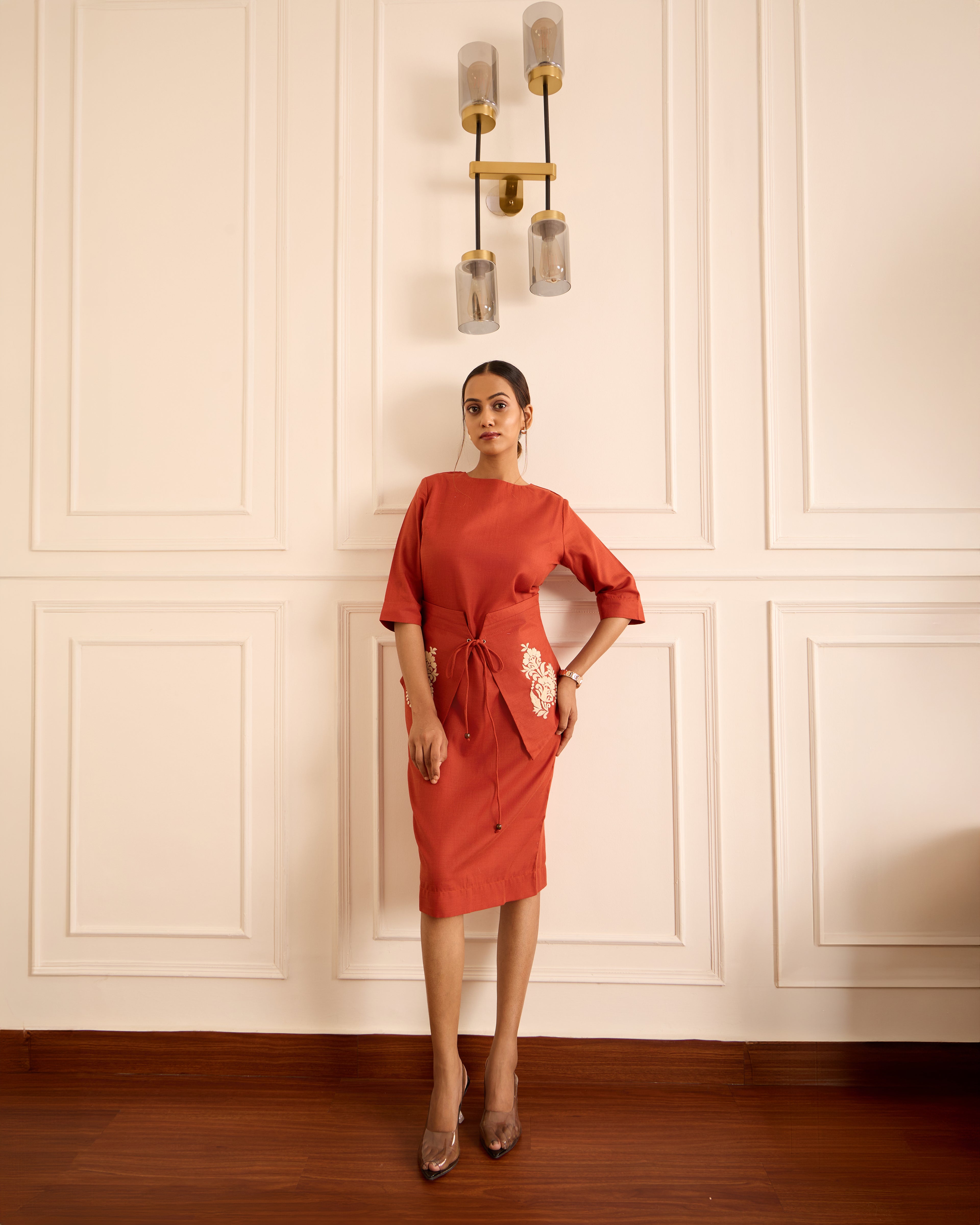 Akaar- Bodycon Dress with Detachable Corset