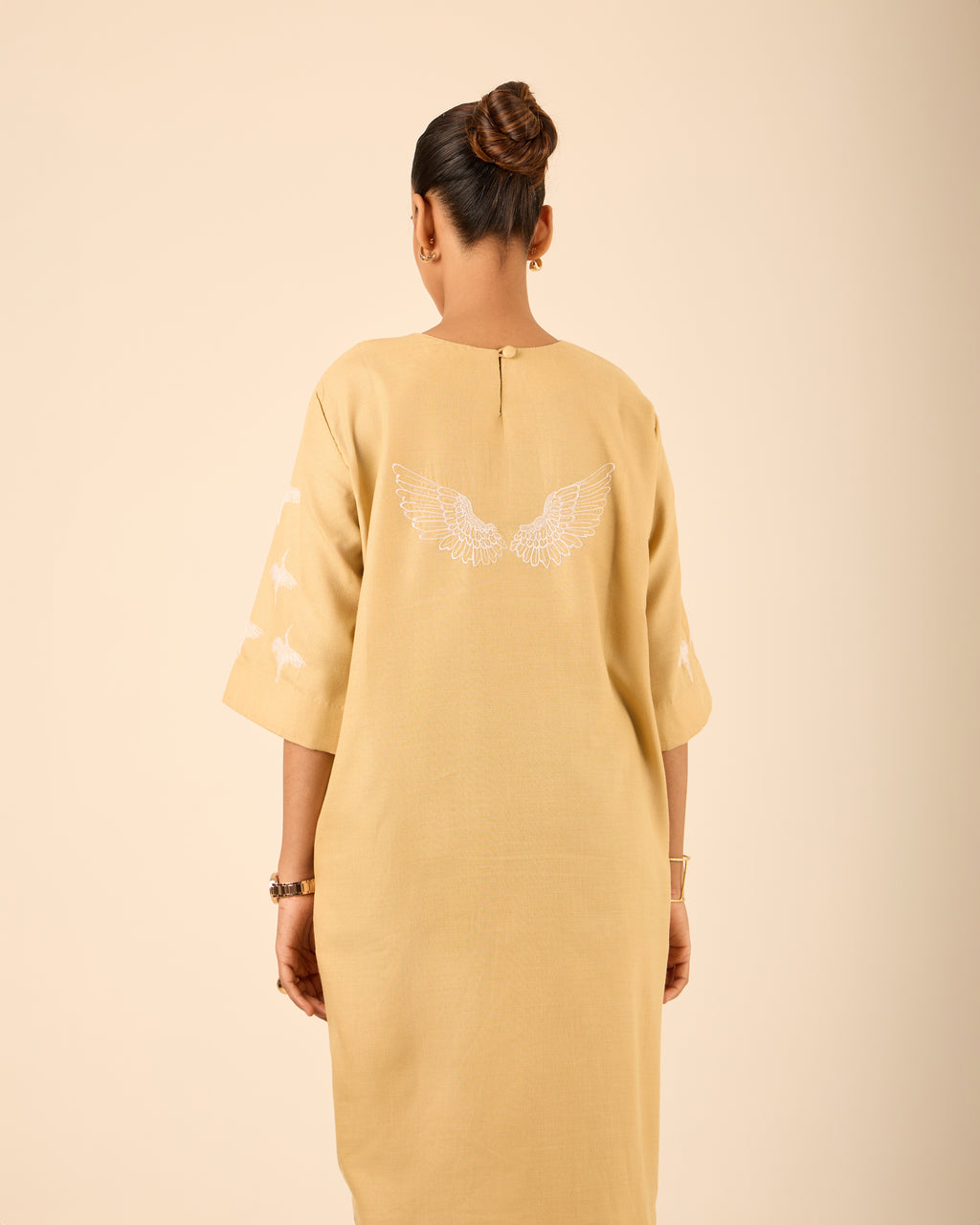 Riwaz- Long Straight Fit Kaftan Dress