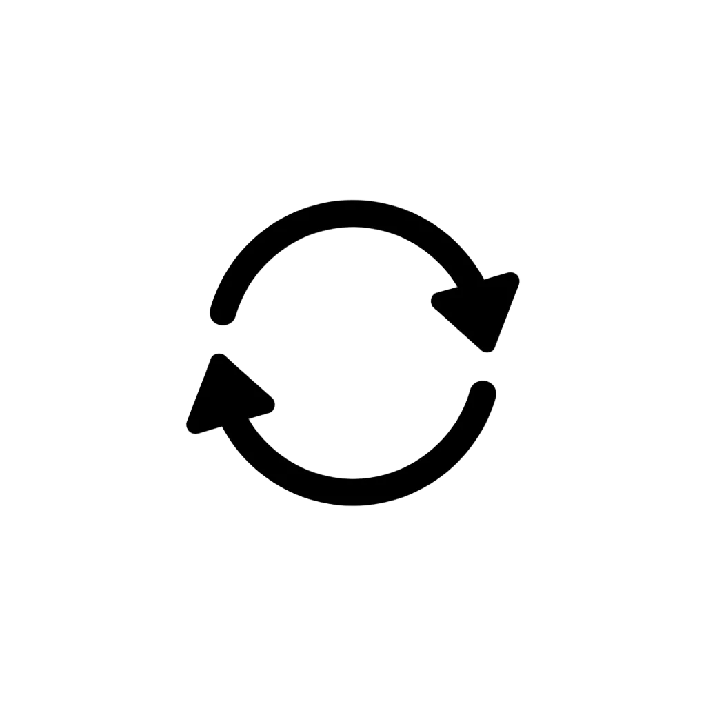 black switch arrow icon